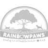 Rainbow Paws monochrome logo