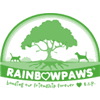 Rainbow Paws coloured logo